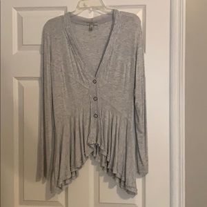 Grey Anthropologie Cardigan